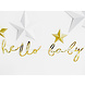 Geboorteslinger Hello Baby Goud 70cm Geboorteslinger Hello Baby Goud 70cm