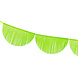 Lime Groene Slingers Crepe Franje Rond XL 3m Lime Groene Slingers Crepe Franje Rond XL 3m