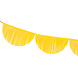 Gele Slingers Crepe Franje Rond XL 3m Gele Slingers Crepe Franje Rond XL 3m