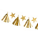 Sterren Tassel Slinger Goud 1,3m Sterren Tassel Slinger Goud 1,3m