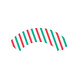 Cupcake Vormpjes Rood Groen 7,6cm 6st Cupcake Vormpjes Rood Groen 7,6cm 6st
