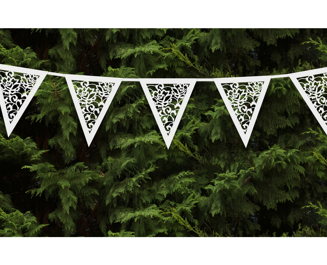 Witte Slingers Doorzichtig 3m Partywinkel