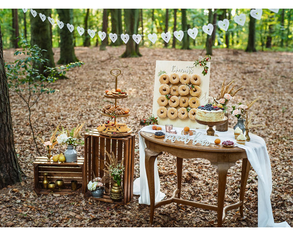 Tafeldecoratie Sweet Bar Wit 37cm Partywinkel