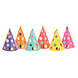 Gekleurde Feesthoedjes Stippen XL 16cm 6st Gekleurde Feesthoedjes Stippen XL 16cm 6st