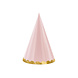 Gekleurde Feesthoedjes Pastel 16cm 6st Gekleurde Feesthoedjes Pastel 16cm 6st