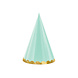 Gekleurde Feesthoedjes Pastel 16cm 6st Gekleurde Feesthoedjes Pastel 16cm 6st