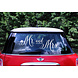 Autosticker Bruiloft Set Mr, and Mrs, 3st Autosticker Bruiloft Set Mr, and Mrs, 3st
