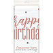 Happy Birthday Tafelkleed Rose Goud 2,13m Happy Birthday Tafelkleed Rose Goud 2,13m