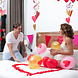 Hartjes Hangdecoratie 85cm 3st Hartjes Hangdecoratie 85cm 3st