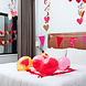 Hartjes Hangdecoratie 85cm 3st Hartjes Hangdecoratie 85cm 3st