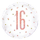 Helium Ballon 16 Jaar Rose Goud 45cm leeg Helium Ballon 16 Jaar Rose Goud 45cm leeg