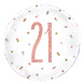 Helium Ballon 21 Jaar Rose Goud 45cm leeg Helium Ballon 21 Jaar Rose Goud 45cm leeg