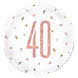 Helium Ballon 40 Jaar Rose Goud 45cm leeg Helium Ballon 40 Jaar Rose Goud 45cm leeg