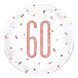 Helium Ballon 60 Jaar Rose Goud 45cm leeg Helium Ballon 60 Jaar Rose Goud 45cm leeg