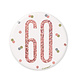 Button 60 Jaar Rose Goud 8cm Button 60 Jaar Rose Goud 8cm