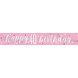 Banner 40 Jaar Roze 2,74m Banner 40 Jaar Roze 2,74m