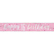Banner 16 Jaar Roze 2,74m Banner 16 Jaar Roze 2,74m