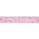 Banner 13 Jaar Roze 2,74m Banner 13 Jaar Roze 2,74m