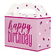 Happy Birthday Traktatiedoosjes Roze 6st Happy Birthday Traktatiedoosjes Roze 6st