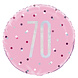 Helium Ballon 70 Jaar Roze 45cm leeg Helium Ballon 70 Jaar Roze 45cm leeg