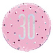 Helium Ballon 30 Jaar Roze 45cm leeg Helium Ballon 30 Jaar Roze 45cm leeg