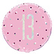 Helium Ballon 13 Jaar Roze 45cm leeg Helium Ballon 13 Jaar Roze 45cm leeg