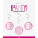Hangdecoratie 100 Jaar Roze 81cm 6st Hangdecoratie 100 Jaar Roze 81cm 6st