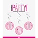 Hangdecoratie 70 Jaar Roze 81cm 6st Hangdecoratie 70 Jaar Roze 81cm 6st