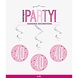 Hangdecoratie 40 Jaar Roze 81cm 6st Hangdecoratie 40 Jaar Roze 81cm 6st