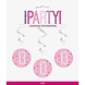 Hangdecoratie 13 Jaar Roze 81cm 6st Hangdecoratie 13 Jaar Roze 81cm 6st