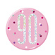 Button 90 Jaar Roze 7cm Button 90 Jaar Roze 7cm