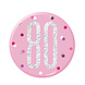 Button 80 Jaar Roze 7cm Button 80 Jaar Roze 7cm