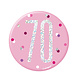 Button 70 Jaar Roze 7cm Button 70 Jaar Roze 7cm