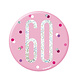Button 60 Jaar Roze 7cm Button 60 Jaar Roze 7cm