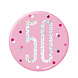 Button 50 Jaar Roze 7cm Button 50 Jaar Roze 7cm