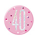 Button 40 Jaar Roze 7cm Button 40 Jaar Roze 7cm