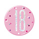 Button 18 Jaar Roze 7cm Button 18 Jaar Roze 7cm