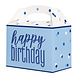 Happy Birthday Traktatiedoosjes Blauw 6st Happy Birthday Traktatiedoosjes Blauw 6st