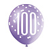 Ballonnen 100 Jaar Stippen 30cm 6st Ballonnen 100 Jaar Stippen 30cm 6st