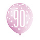 Ballonnen 90 Jaar Stippen 30cm 6st Ballonnen 90 Jaar Stippen 30cm 6st