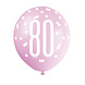 Ballonnen 80 Jaar Stippen 30cm 6st Ballonnen 80 Jaar Stippen 30cm 6st