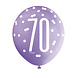 Ballonnen 70 Jaar Stippen 30cm 6st Ballonnen 70 Jaar Stippen 30cm 6st