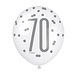 Ballonnen 70 Jaar Stippen 30cm 6st Ballonnen 70 Jaar Stippen 30cm 6st