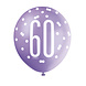 Ballonnen 60 Jaar Stippen 30cm 6st Ballonnen 60 Jaar Stippen 30cm 6st