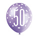 Ballonnen 50 Jaar Stippen 30cm 6st Ballonnen 50 Jaar Stippen 30cm 6st