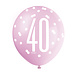 Ballonnen 40 Jaar Stippen 30cm 6st Ballonnen 40 Jaar Stippen 30cm 6st