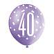 Ballonnen 40 Jaar Stippen 30cm 6st Ballonnen 40 Jaar Stippen 30cm 6st