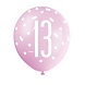 Ballonnen 13 Jaar Stippen 30cm 6st Ballonnen 13 Jaar Stippen 30cm 6st