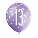 Ballonnen 13 Jaar Stippen 30cm 6st Ballonnen 13 Jaar Stippen 30cm 6st