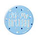 Button It's My Birthday Blauw 7,6cm Button It's My Birthday Blauw 7,6cm